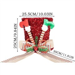Collapsible Christmas Tree Top Hat with Secure Fixing for Festive Decor