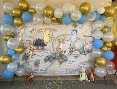 18Pcs Winnie Baby Shower Decorations Classic Pooh Hanging Decorations Swirls …