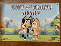 bluey birthday banner 4ft x 6ft
