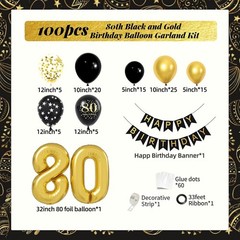 80th Birthday Decorations for Men Woman with Happy 80th Birthday Decorations …
