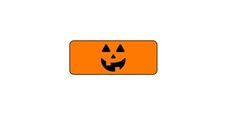 30 Halloween, pumpkin, jack o lantern labels, stickers, tags, mini bubble labels