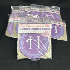 Creative Converting Fantasy Unicorn Birthday Banners Lot of 10 Purple 7.5ft New