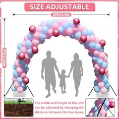 Metal Round Backdrop Stand Balloon Arch Kit – 6.56ft(2m) Golden Circle Backdr…