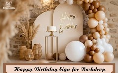Happy Birthday Sign for Backdrop Large Happy Birthday Sticker Letter Acrylic
