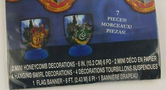 Harry Potter Decoration Kit 7 Pcs Mini Honeycomb Swirl Flag Banner New!