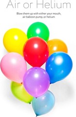 Dusico® Balloons Rainbow Set (100 Pcs) 12 Inches, Assorted Bright Colors-1Pack