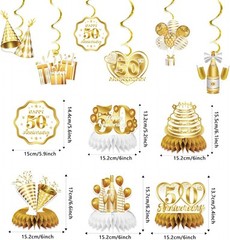 Happy Anniversary Decorations, Wedding Anniversary Decorations- Anniversary B…