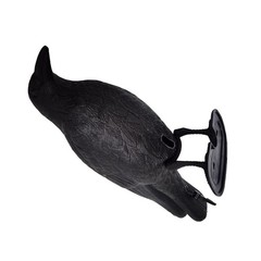 3 Pack Black Raven Decoy for Balcony Garden Roof Bird Scarer 35×32.5x22cm