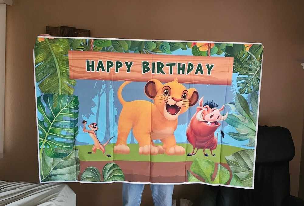 Lion King Happy birthday banner 60×40