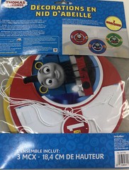 THOMAS All Aboard Friends HONEYCOMB DECORATIONS (3) ~ Birthday Party Supplies