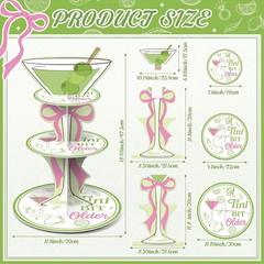 3 Tier Martini Party Decorations a Tini Bit Older Birthday Cupcake Stand Martini
