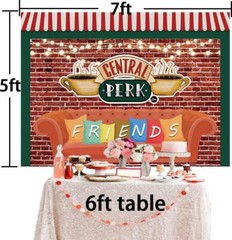 Central Perk Friends TV Show Party Decor Party Supplies Backdrop Banner 7x5ft