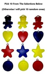 10 Balloon Weight w/ String (Heart/Star/Bear/Smiley Face – Red/Yellow/Blue)