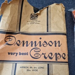Vintage Winfield & Dennison Crepe Paper in Original Packets Orange & Black