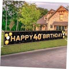 40th Birthday Decorations for Men & Women – Extra Large 6ft 40th birthday