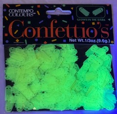 Vintage Contemporary Colours 1/3oz/9.6g Glow In The Dark Ghosts Confetti