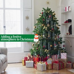 Laser Silver Christmas Icicles Tinsel Foil Fringe Iridescent Decor 12000 PCS