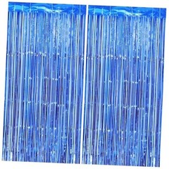 Thicken Blue Streamers 2 Pack 3.2 x 8.2 38.4″W x 98.4″L (Pack of 2) Dark Blue