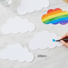 Cloud Paper Cutouts DIY Decorative Backdrop Cardstock for Party Wall Door