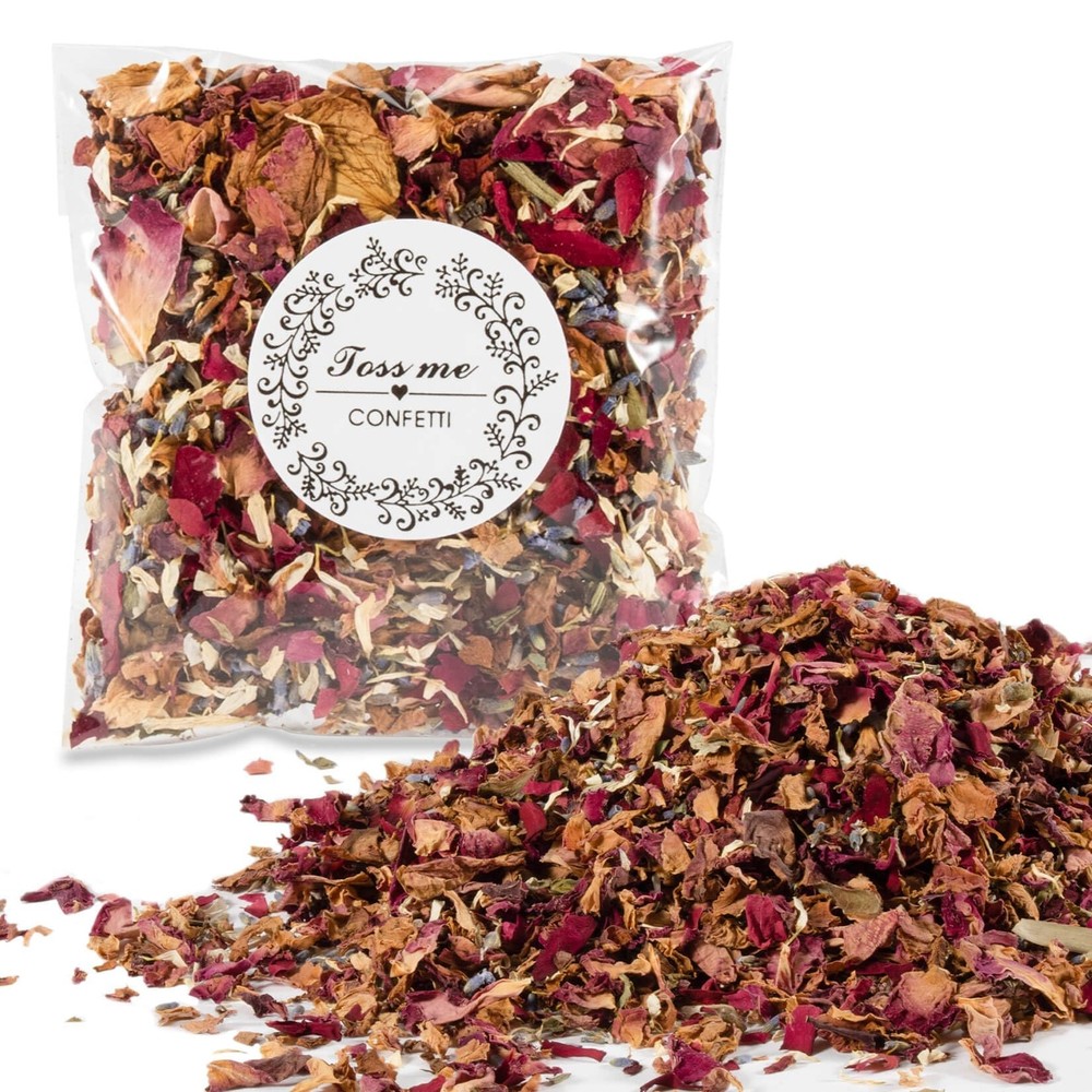 Wedding Confetti Dried Flowers – Dried Flower Petals for Weddings Natural Rea…