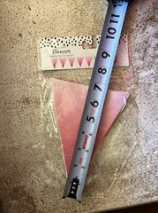 Party Decorations Banner Lot Silver & Ombré Pink & Lace Bows Pennant Flag Sign