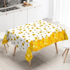 Bee Hive Theme PE Tablecloth Happy 1St Birthday Party Decorations Kids Kitchen D