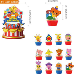 Circus Theme Birthday Party Decorations, Cartoon Carnival Animal Party Supplies