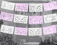 Fiestaconnect Pink/White Girl Shower – Shower Decorations
