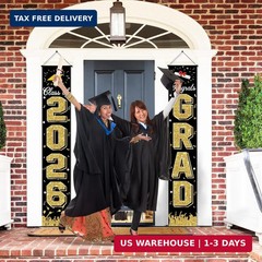 2026 Graduation Decorations, Graduation Banner Class of 2026, Hanging Congratula