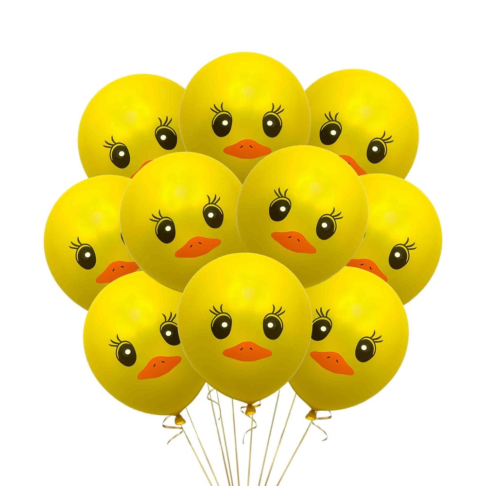 Yellow Duck Latex Balloons 12 Count, for Wedding Party Cute Baby Shower Class…