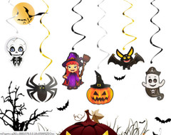 Halloween Hanging Decorations Indoor Halloween Hanging Swirl Decor 12 pcs