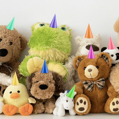 10 Pcs Mini Birthday Party Hats Multicolor Paper Cone Hats for Kids Girls Pets S