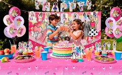 Barbie Princess Party Decorations Tableware Backdrop Plates Tablecloth Balloon