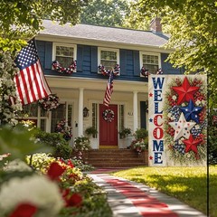 Durable 4th of July Garden Flag – Perfect for Outdoor Independence Day Display