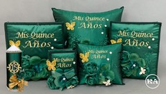 5 piece Custom Sweet 15 package with Enchanted Floral.
