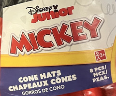 Mickey Mouse Disney Junior Birthday Party Cone Hats Lot of 2 Kids NEW Girls Boys