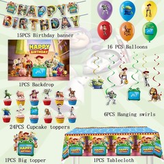 64Pcs Toy Story 5 Birthday Decorations, Ultimate Party Supplies Kit Includes …