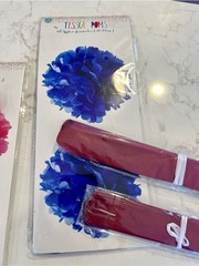 Target Tissue Pom Poms – Blue, Pink, Yellow, Orange, Teal, Burgundy