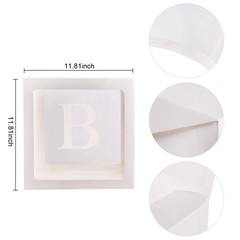 Baby Shower Boxes Party Decorations – 4 pcs Transparent Balloons Boxes Décor …
