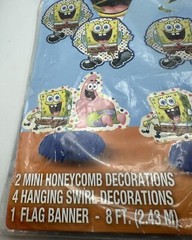SpongeBob SquarePants 7 pc. Table Decorating Kit Birthday Party Set New