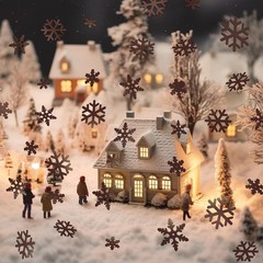 Jaloro 2800 Pcs Winter Rusty Snowflakes Confetti for Crafts Metal Color PVC S…