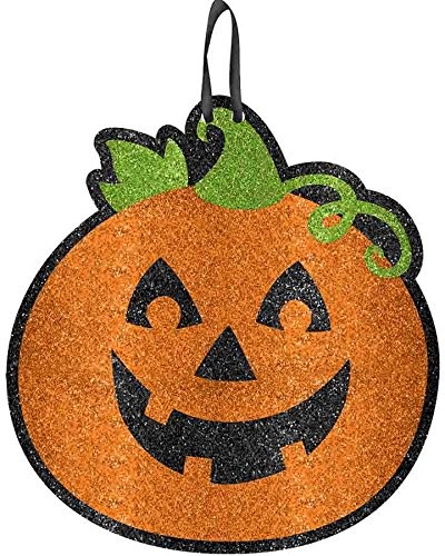 Jack O’ Lantern Haunted House Carnival Halloween Party Decoration Glitter Sign