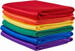 Rainbow Birthday Backdrop: Colorful 10x15ft Curtains Set*-