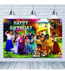 En-canto Happy Birthday Backdrop 5×3 FT Birthday Party Decorations