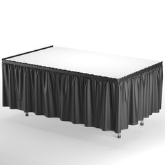 Ruffle Table Skirt Black 6 Pack 14 Ft Long Table Skirts for Rectangle Tables …