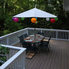 10 In. round Multi Color Paper Lanterns (5-Count)