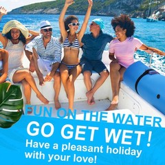 12′ Floating Water Mat, Foam Water Floating Pad, Tear-Resistant XPE Foam, Lil…