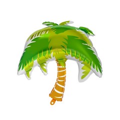 4 PCS Tropical Island Balloon Banner Set: Flamingo Pineapple Coconut Tree Coc…