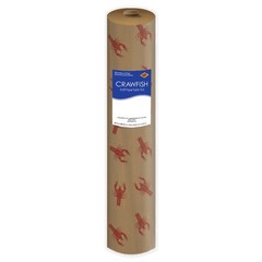 Beistle Crawfish Kraft Paper Table Random Red Crawfish Print For