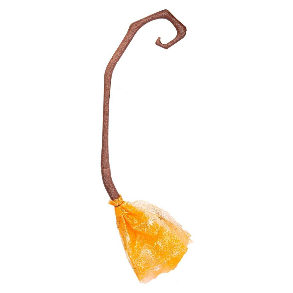 Crooked Witches Broom Halloween Fancy Dress 88cm x 20cm